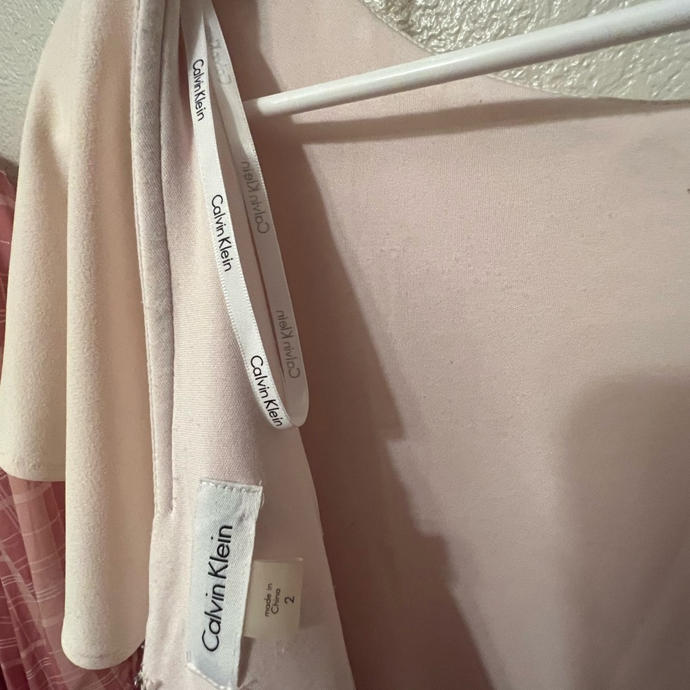Off white Calvin Klein Beautiful Business sir evening dress size 2